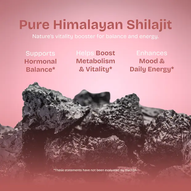 Module bienfaits du shilajit de l'Himalaya Kyachi pour la fiche produit