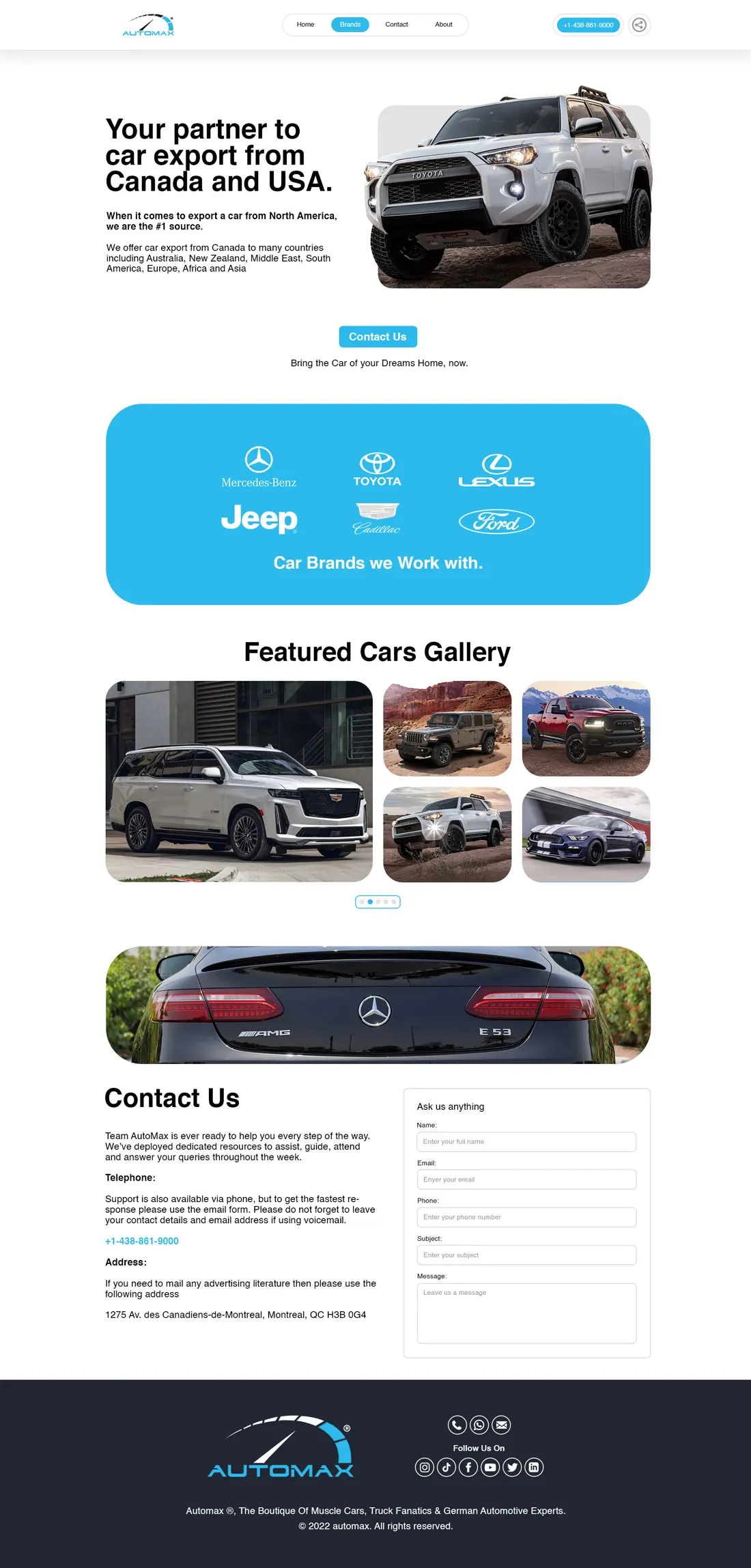 Automax website