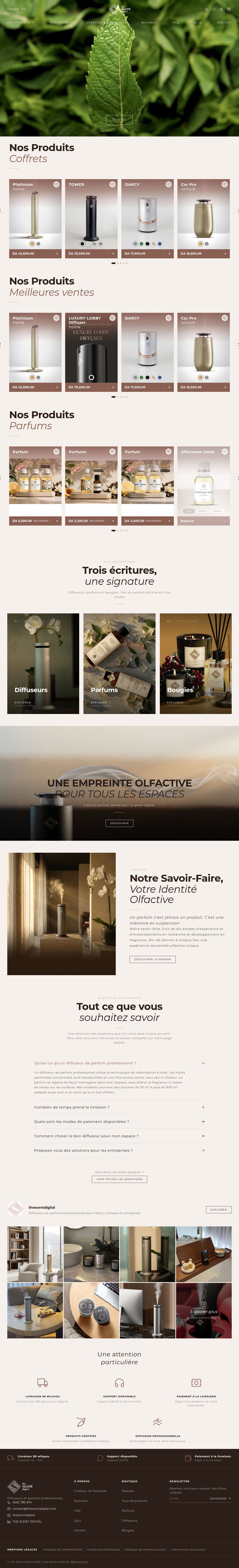 The Scent Digital website
