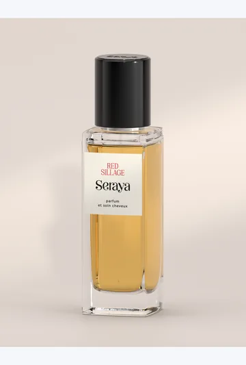 Flacon de parfum Seraya Red Sillage 50 ml, rendu produit